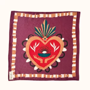 FOULARD MANIKA "CORAZON" MAUVE