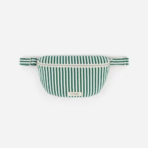CUSTINE LE SAC BANANE Coton recyclé Rayé Vert
