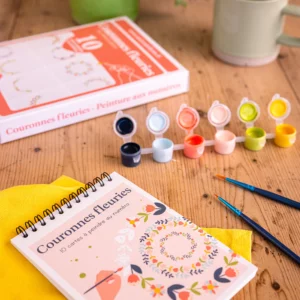 PEINTURE AUX NUMEROS - COURONNES FLEURIES