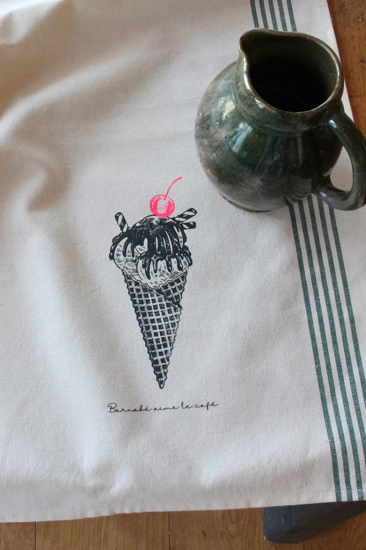 TORCHON DE CUISINE SÉRIGRAPHIÉ Glace – Image 3