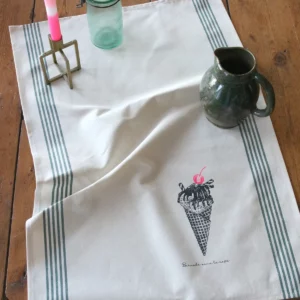 TORCHON DE CUISINE SÉRIGRAPHIÉ Glace