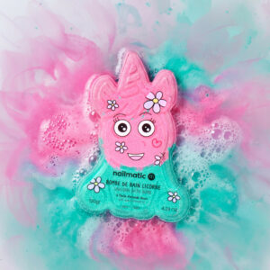 BOMBE DE  BAIN LICORNE ROSE ET VERTE