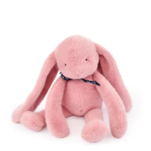 Lapin Méloé peluche rose – tendre et douce fabrication française