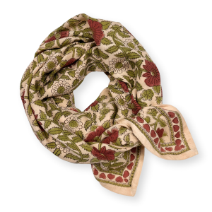 FOULARD LATIKA "COEUR" MACARON