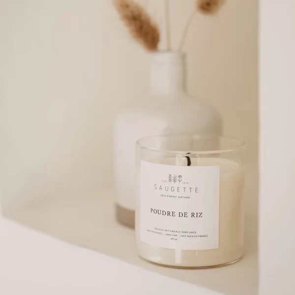 Bougie 100 gr "POUDRE DE RIZ"