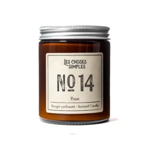 Bougie M N°14 "ROSE DE DAMAS"