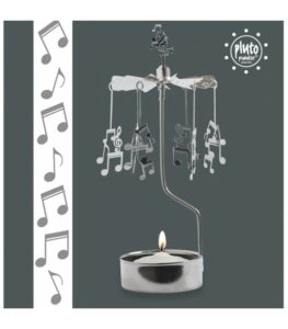 CARROUSEL PHOTOPHORE NOTE DE MUSIQUE ARGENT – Image 2