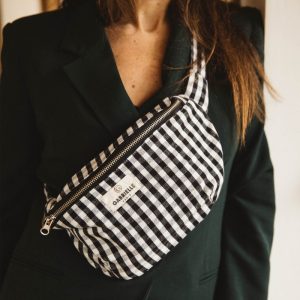 BANANE EN COTON VICHY BLACK