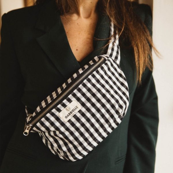 BANANE EN COTON VICHY BLACK