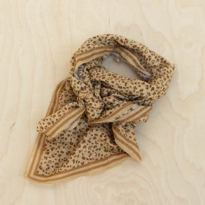 FOULARD LEOPARD SABLE