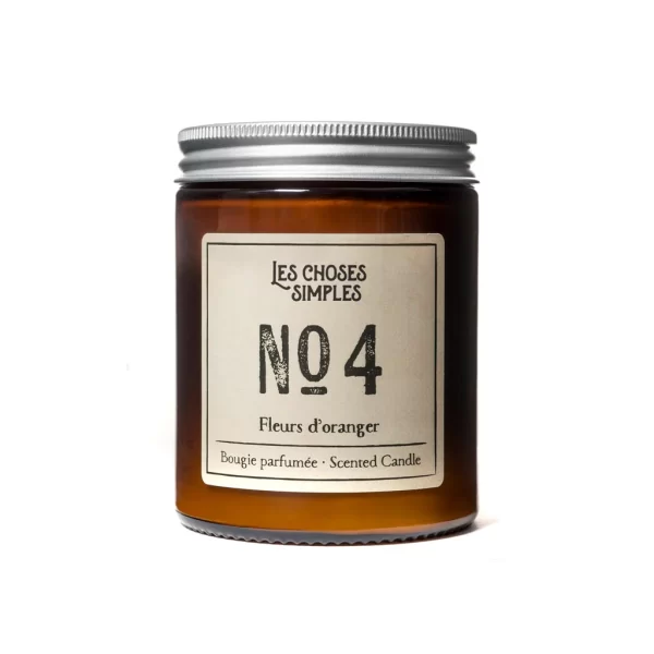 Bougie M N°4 "FLEUR D'ORANGER"