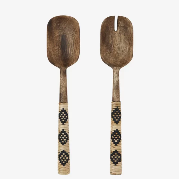 COUVERTS A SALADE EN BOIS