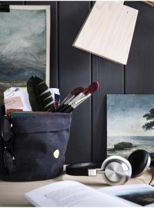 PANIER COTON IONA  - CAVIAR – Image 3