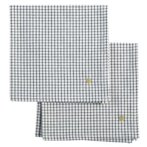 SET  de 2 SERVIETTES DE TABLE CAVIAR