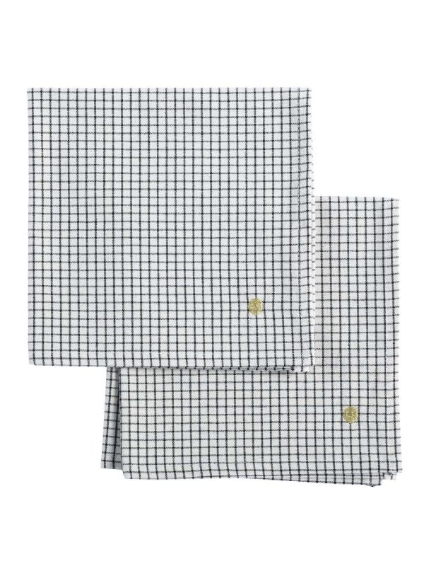 SET  de 2 SERVIETTES DE TABLE CAVIAR