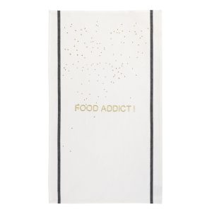 TORCHON "FOOD ADDICT OR"