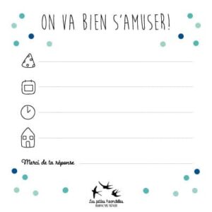 5 CARTES + ENVELOPPES - VIENS FAIRE LA FETE – Image 2