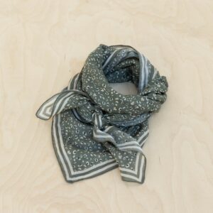 FOULARD LEOPARD KAKI