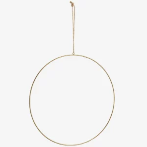 Cercle en métal doré -  Diamètre 20 Cm