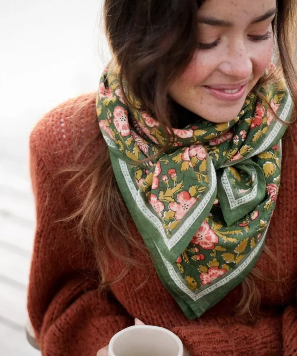 FOULARD VERT MOLDAVE