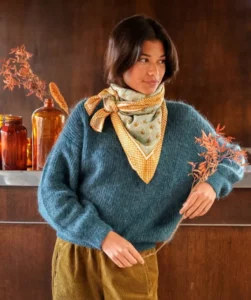 FOULARD NUMA TILLEUL – Image 2