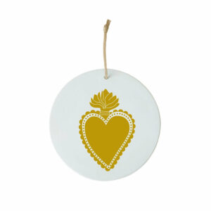 Médaillon Coeur ex voto "doré"