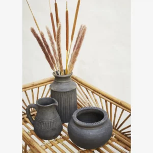 VASE EN EN TERRE CUITE NOIR – Image 4