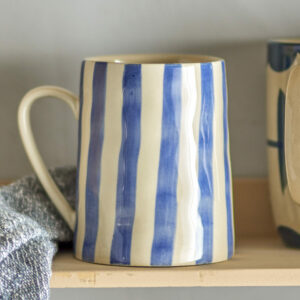 Mug begonia bleu en grès
