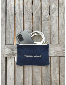 Petite Pochette Madeleine - Bleu Indigo – Image 2