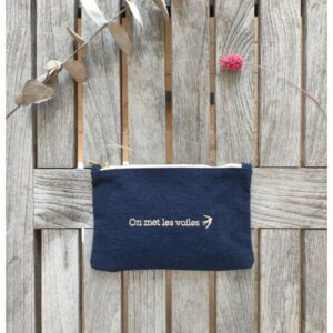 Petite Pochette Madeleine - Bleu Indigo