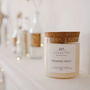 Bougie 200 gr "PREMIERE NEIGE"