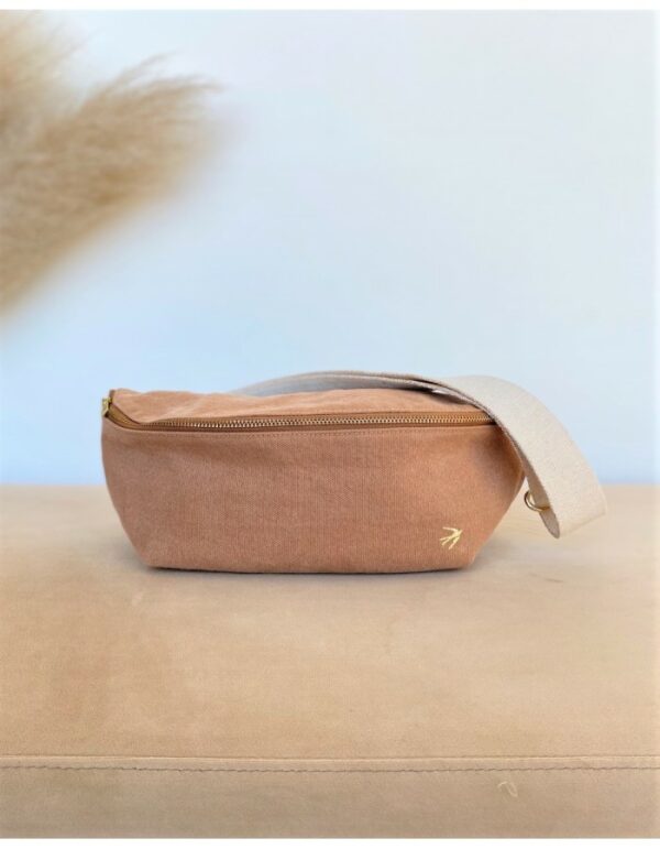 Sac Banane En Coton Léo - Camel