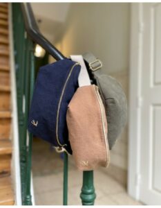 Sac Banane En Coton Léo - Camel – Image 6