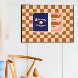 Affiche boite de sardines damier de GREEN&PAPER – Image 2