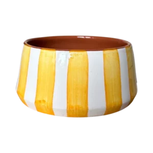 BOL A RAYURES - JAUNE
