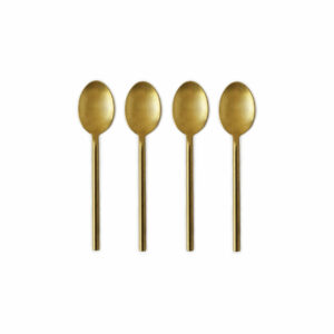 CUILLERE DOREE MAT * 4