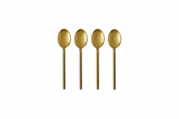CUILLERE DOREE MAT * 4