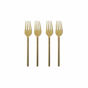 FOURCHETTES  DOREES  MAT * 4