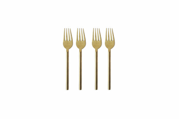FOURCHETTES  DOREES  MAT * 4