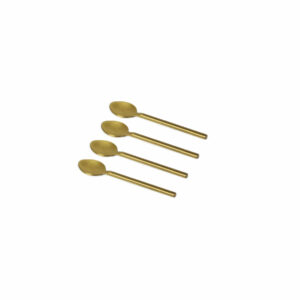 MINIS CUILLERES DORÉES MATS * 4