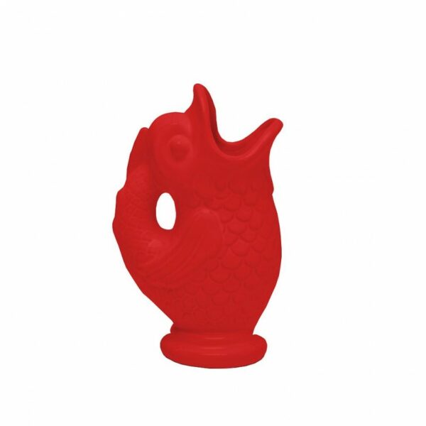 CARAFE POISSON EN CÉRAMIQUE (ROUGE)