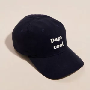 La casquette brodée Papa cool - charbon