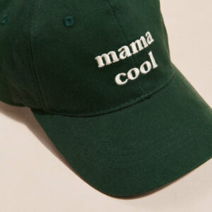 La casquette brodée Mama cool - vert sapin