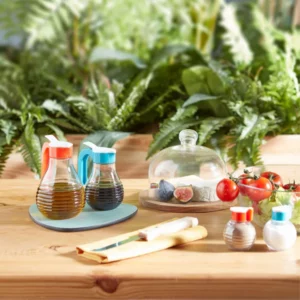 SET VINAIGRIER et HUILIER "ABRICOT" de La Carafe