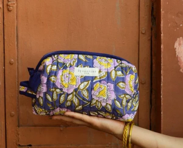 "MIMI" LA PETITE TROUSSE DE TOILETTE BLEU