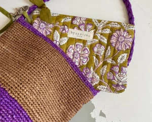 PETITE POCHETTE "LADY MUST HAVE" CARTHAGE KAKI ROSE – Image 2