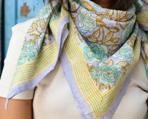 FOULARD N°113 BLEU CIEL – Image 6