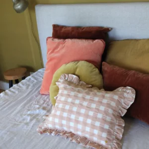 COUSSIN VOLANT  VICHY MACARON