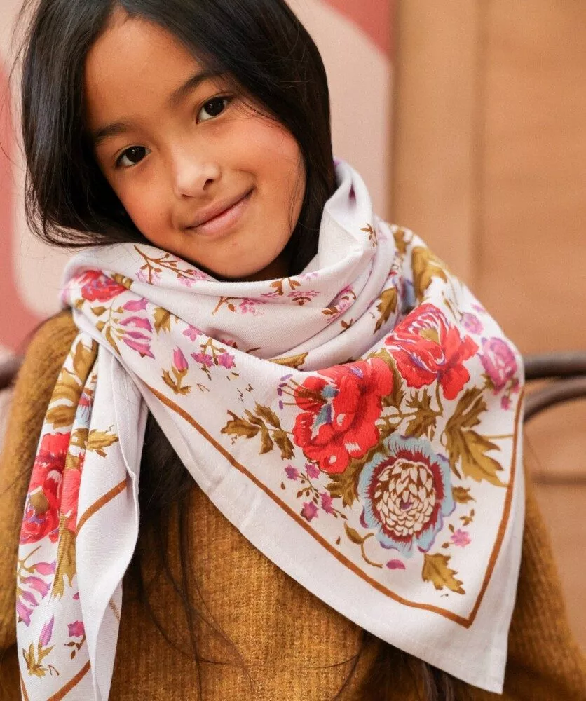 FOULARD GRAND FORMAT Jeanet Lilas – Image 3