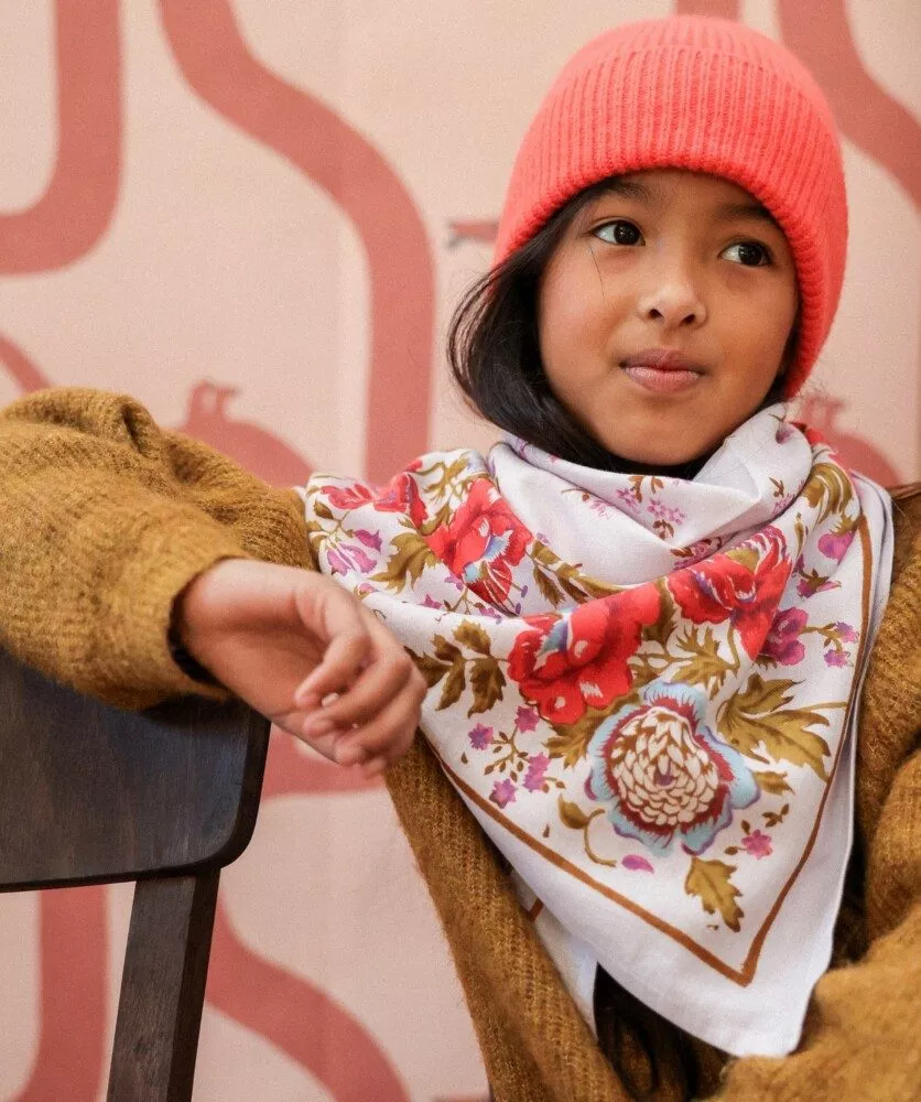 FOULARD GRAND FORMAT Jeanet Lilas